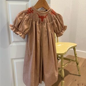 UT Longhorns Smocked Dress